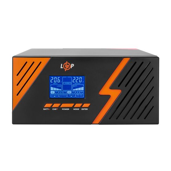 ДБЖ з правильною синусоїдою 12V LPM-PSW-1500VA (1050Вт) Black