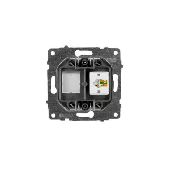 Механизм розетки компьютерной (CAT6) белый GRANO