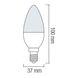 Лампа свічка SMD LED 4W E14 ULTRA-4 HOROZ, 001-003-0004-131, 4200