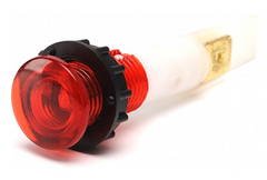 S102K Сигнальная арматура 10мм с зажимами MS 6.3х0.8мм; неоновая лампа 220В красная EMAS