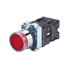 Кнопка управления NP2-BW3465 1НВ+1НЗ красная AC/DC230В(LED) IP40 Chint