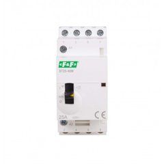 Контактор модульный ST25-40-M, 4NO, 25А з ручним керуванням F&F, 230V АС