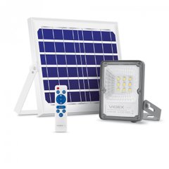 LED прожектор автономний 10W 5000K на сонячних батареях VIDEX, 25742, VL-FSO-205, 5000