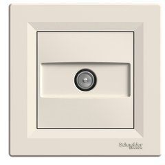 TV розетка проходная 4 dB Крем EPH3200223 ASFORA, 9963, Крем