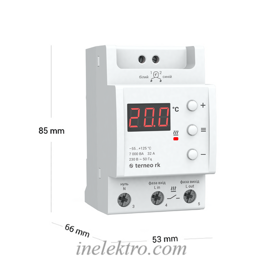 Терморегулятор для електричних котлів terneo RK на 32А