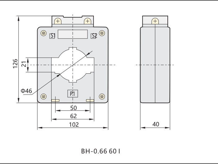 Трансформатор тока BH-0.66 60 I 400/5A кл.т. 0,5 IEC Chint