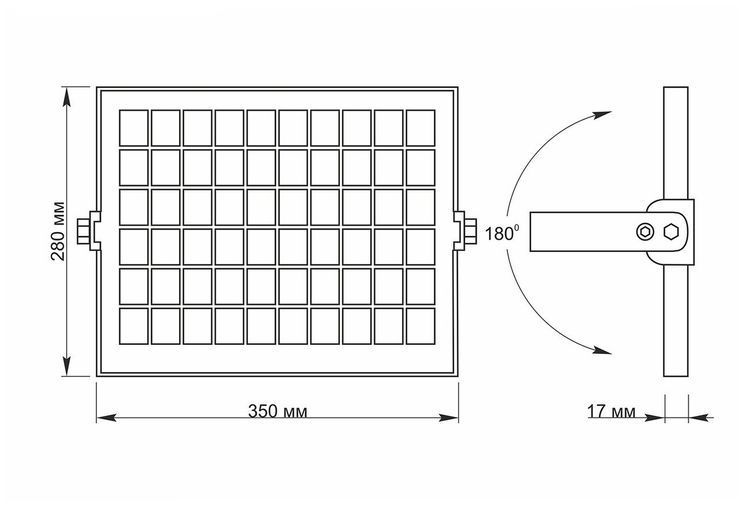 LED прожектор автономний 10W 5000K на сонячних батареях VIDEX, 25742, VL-FSO-205, 5000
