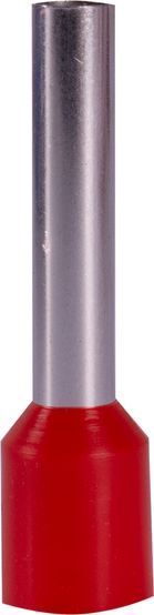Ізольований наконечник втулковий e.terminal.stand.e6018.red 6,0 кв.мм, червоний, 100шт, Червоний