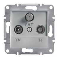 TV-R-SAT Розетка EPH3500161 кінцева (1dB) ASFORA Schneider Electric алюміній, 0759