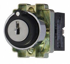 XB2-BG33 кнопка поворотная с ключом 3-позиционная