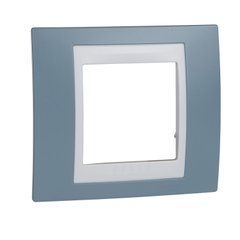 Рамка 1-постовая Синяя/ Белая MGU6.002.873 Unica Plus Schneider, 8314, Синий