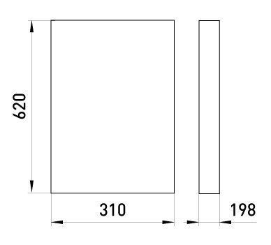 Ящик ЯРП-250А, рубильник разрывной BP32-35B31250 IP31, 250