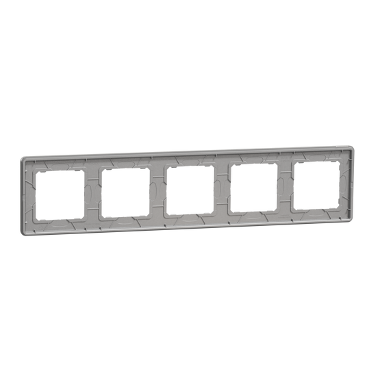 Рамка 5-постова Штучне Біле скло Sedna Elements Schneider Electric SDD360805, Біле скло