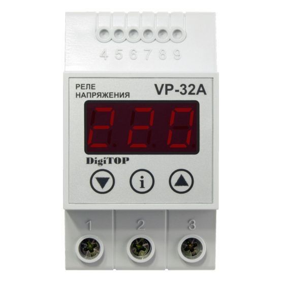Реле напруги VР-protector 32A DIN DigiTOP