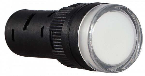 Сигнальна арматура AD16-16DS біла 24V АC/DC