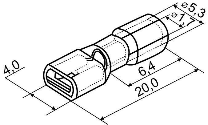 Конектори повністю ізольовані FDFD1,25-110 'мама' (100 шт.)