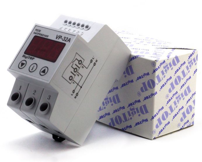 Реле напруги VР-protector 32A DIN DigiTOP
