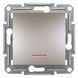 Вимикач 1-ий з підсвіткою Бронза EPH1400169 ASFORA plus Schneider Electric самозат. контакти, 9937, Бронза