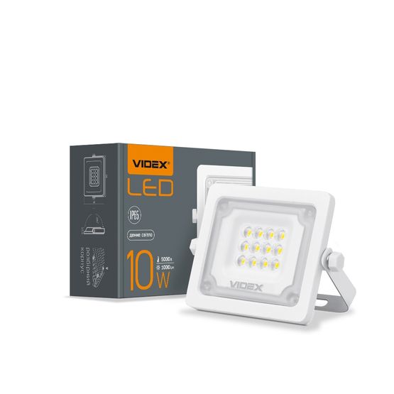 LED прожектор 10W білий 5000K VIDEX, 24248, VL-F2e-105W, 5000