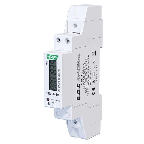 Счетик электроэнергии F&F NEL-1-30, 30A