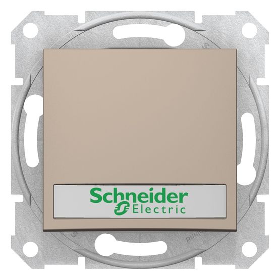 Кнопка с подсветкой с полем для надписи SDN1600368 Титан Sedna Schneider, 7287