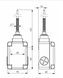 L1K13SOP101 Вимикач кінцевий з металевою консоллю та пружиною з пластиковим наконечником (1НО+1НЗ), EMAS