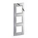 Рамка 3-я вертикальная "Блестящий хром", Слоновая кость MGU66.006V.010 Unica Top Schneider, 8592, Хром