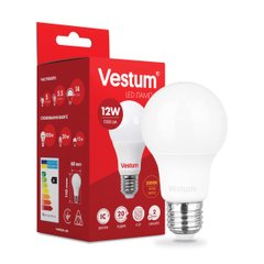 Светодиодная лампа Vestum A60 12W 3000K 220V E27 1-VS-1104, 3000