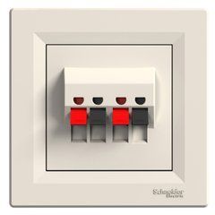 АудиоРозетка Крем EPH5700123 ASFORA Schneider Electric, 10016, Крем