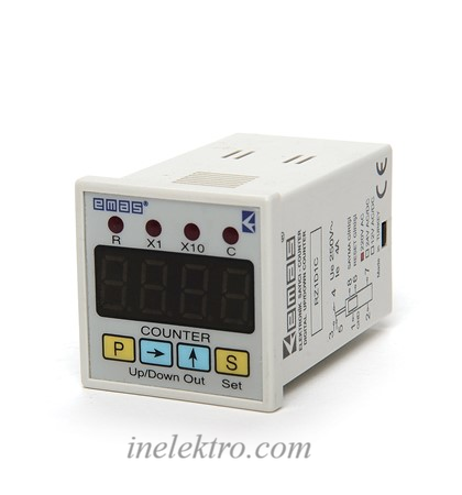 Лічильник 220V AC CO X1 -(0-9.999) X2 -(10-99.990) RZ1D1C-5, EMAS