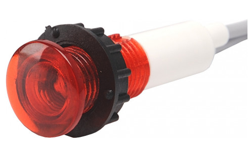 Сигнальна арматура S100LK 10мм світлодіодна лампа 220В червона EMAS