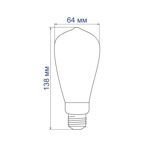 Світлодіодна лампа Feron LB-379 2W E27 2700K, 01864, 2700