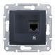 Розетка комп'ютерна RJ45 cat.5e STP SDN4500170 Графіт Sedna Schneider, 7438, Графіт