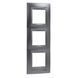 Рамка 3-я вертикальная "Матовый хром", Алюминий MGU66.006V.038 Unica Top Schneider, 8593, Хром