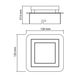 Світильник LIKYA-1 потолочний декор. 120x120mm SMD LED 1*5W 4000K хром HOROZ, 036-007-0001-010, 4000