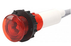 Сигнальная арматура S100LK2 10мм светодиодная лампа 24В AC/DC красная EMAS