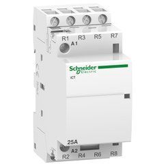Модульный контактор iCT25A 4НЗ 220/240В АС 50ГЦ Schneider Electric, 10254, 230V АС