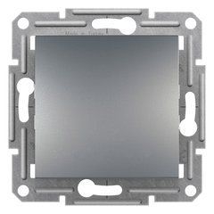 Выключатель 2 полюса Сталь EPH0200162 ASFORA Schneider Electric самозаж. контакты, 9917, Сталь