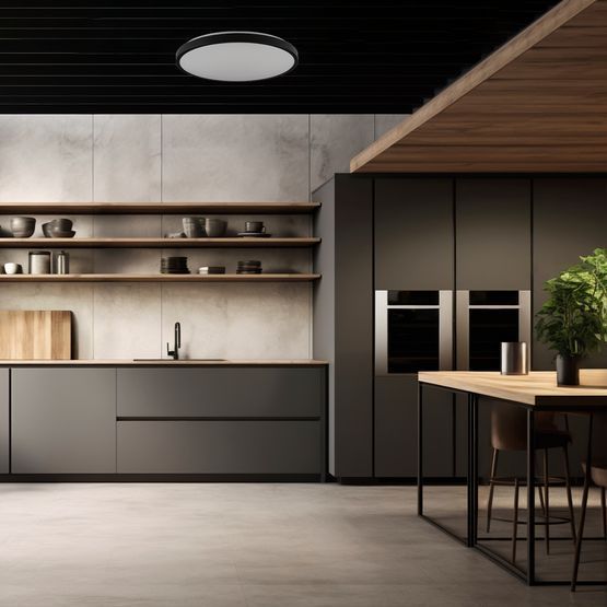 Світильник RING матовий 80W 480*60мм 3000К-6500К з пультом чорний
