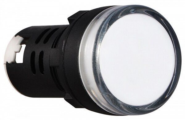 Сигнальна арматура AD22-22DS біла 220V DC