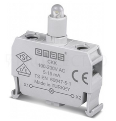 Блок-контакт подсветки с красным светодиодом 100-250 В AC CKK, EMAS
