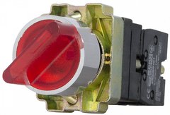 XB2-BK2465 Кнопка червона поворотна 2-поз. з підсвічуванням