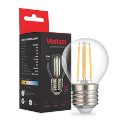 Світлодіодна філаментна лампа Vestum G45 Е27 5Вт 220V 3000К 1-VS-2210, 3000