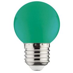 Лампа шарик LED 1W зеленая E27 220v RAINBOW HOROZ