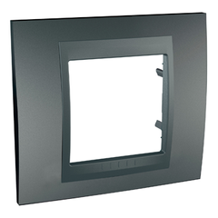 Рамка 1-постовая Графит MGU6.002.12 Unica Top Schneider, 8295, Графит