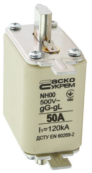 Предохранитель ножевой с плавкой вставкой NH00 50A gG АСКО