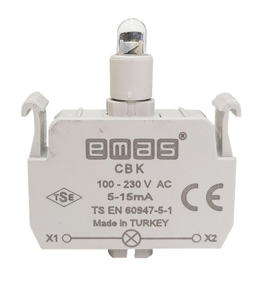 Блок-контакт подсветки CBK с красным светодиодом 100-250 В AC EMAS