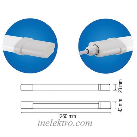 Світлодіодний світильник IRMAK-36 36Вт 6400К IP65 Horoz, 059-004-0036-010, 6400