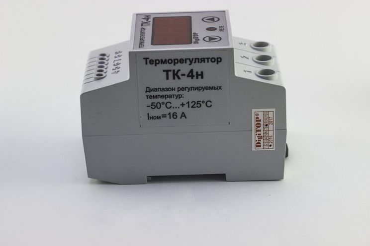 Терморегулятор ТК-4H одноканальний на дінрейку з датчиком DigiTOP