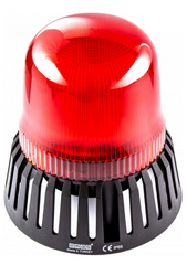 Проблисковий маяк червоний мультифункціональний з зумером Ø120 220 AC IT120R220Z, EMAS